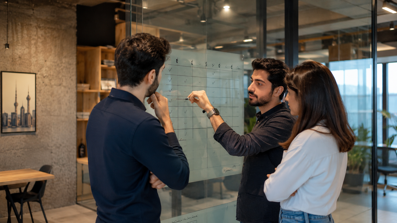 Kuwait startup founder comparing ERP software options on a laptop screen