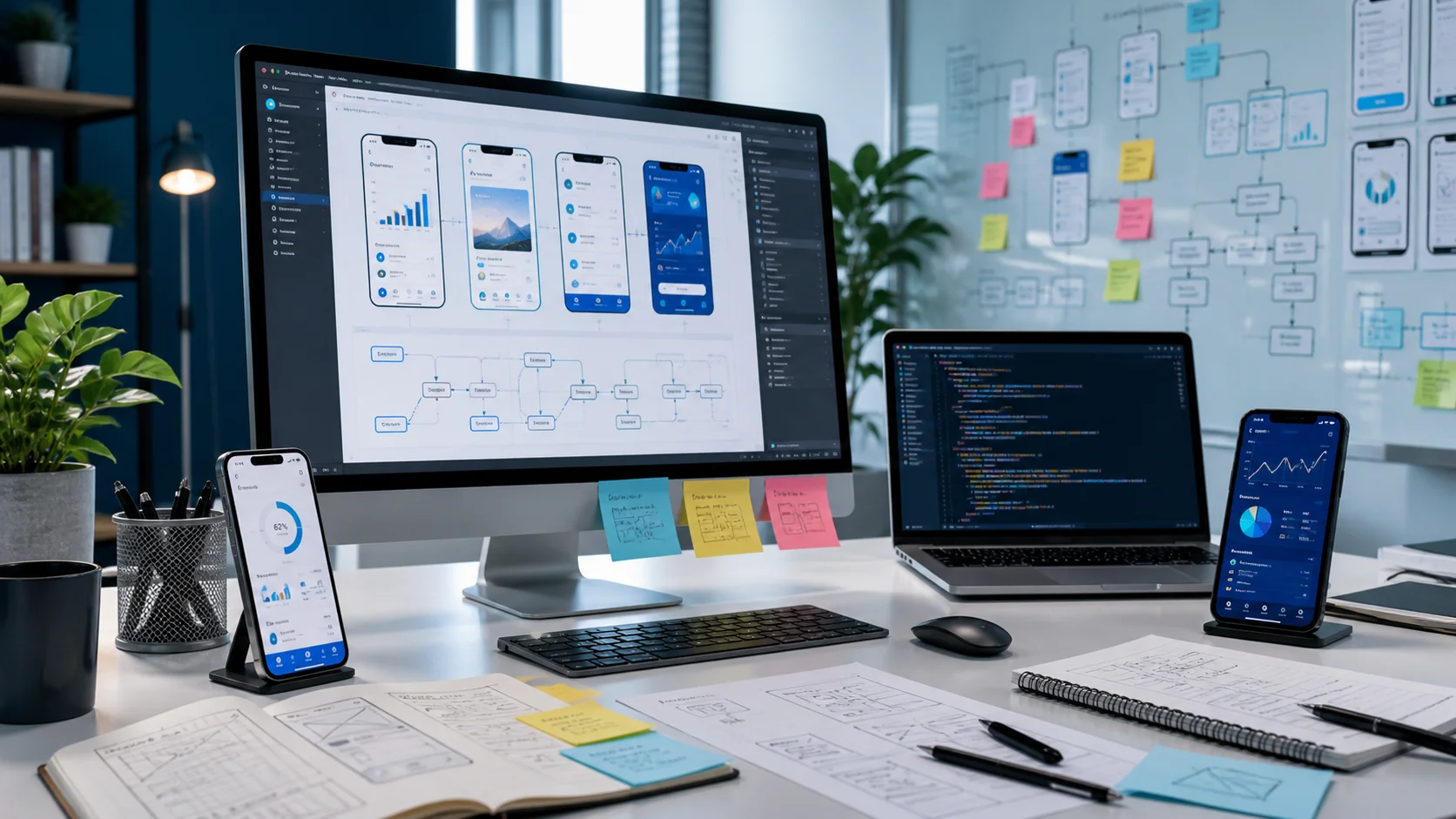 App development guide showing the mobile app build process for business owners